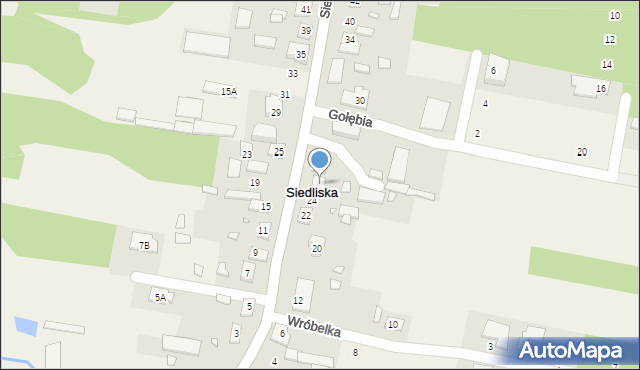 Siedliska, Sielska, 26, mapa Siedliska