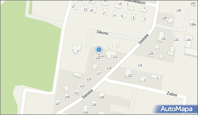 Siedliska, Sielska, 41A, mapa Siedliska