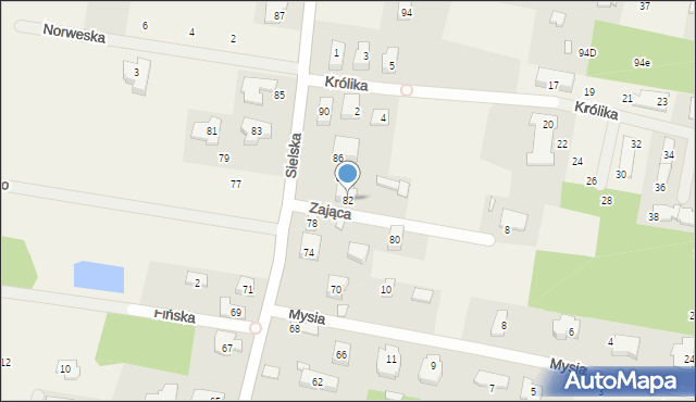 Siedliska, Sielska, 82, mapa Siedliska