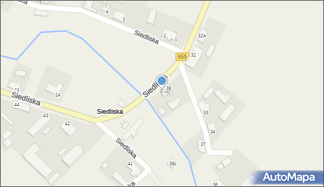 Siedliska, Siedliska, 39, mapa Siedliska