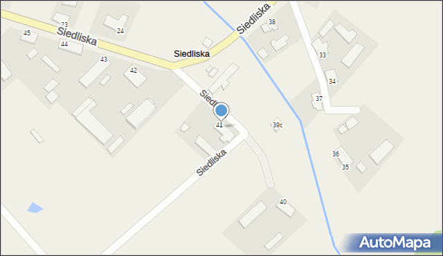 Siedliska, Siedliska, 41a, mapa Siedliska
