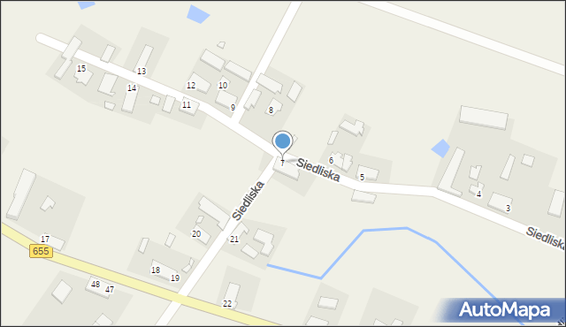 Siedliska, Siedliska, 7, mapa Siedliska