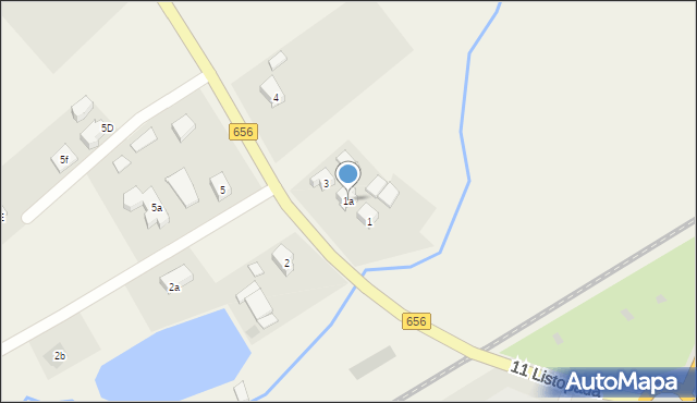 Siedliska, Siedliska, 1a, mapa Siedliska