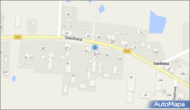 Siedliska, Siedliska, 27, mapa Siedliska