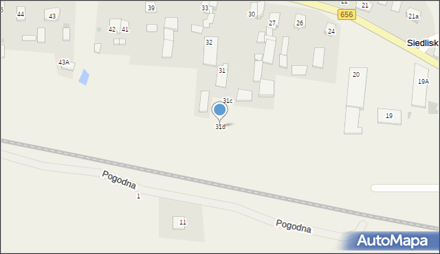 Siedliska, Siedliska, 31d, mapa Siedliska