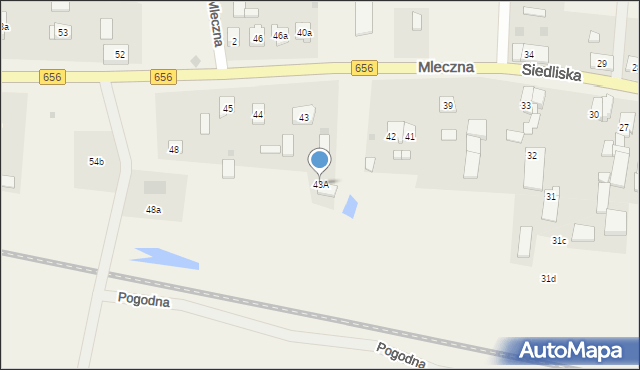 Siedliska, Siedliska, 43A, mapa Siedliska