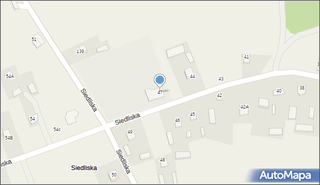 Siedliska, Siedliska, 47, mapa Siedliska