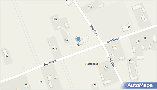 Siedliska, Siedliska, 54c, mapa Siedliska