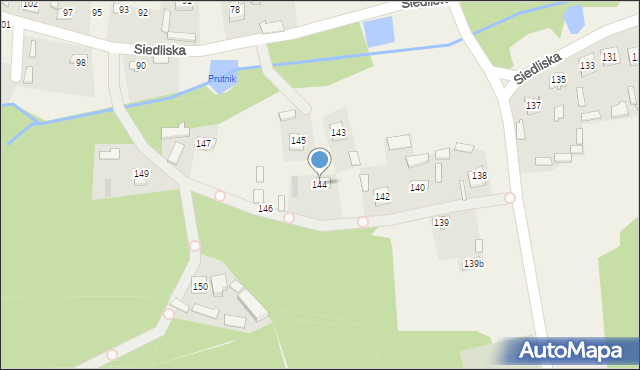 Siedliska, Siedliska, 144, mapa Siedliska