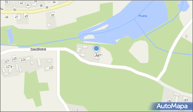 Siedliska, Siedliska, 158, mapa Siedliska