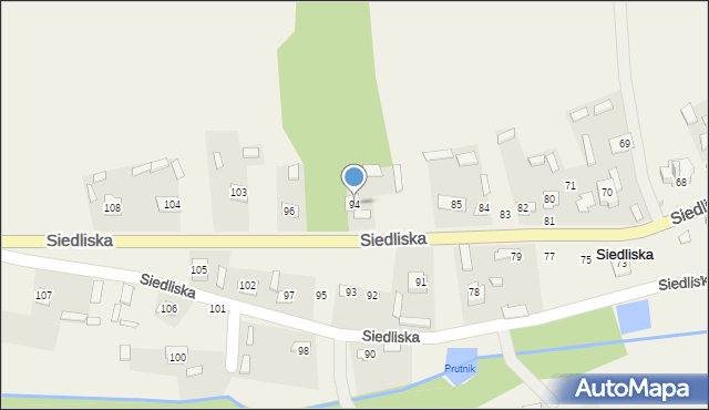 Siedliska, Siedliska, 94, mapa Siedliska