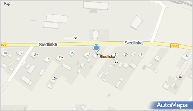 Siedliska, Siedliska, 13, mapa Siedliska