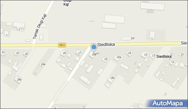 Siedliska, Siedliska, 16a, mapa Siedliska