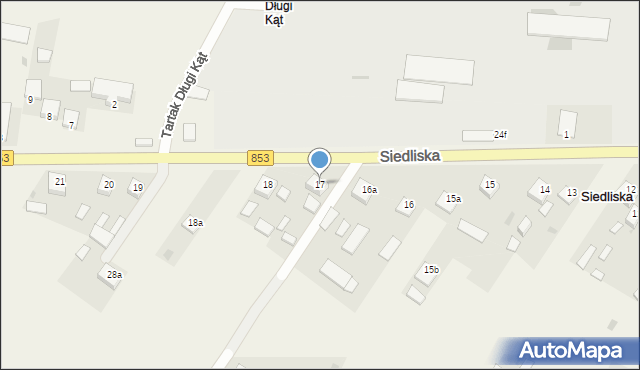 Siedliska, Siedliska, 17, mapa Siedliska