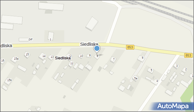 Siedliska, Siedliska, 8, mapa Siedliska