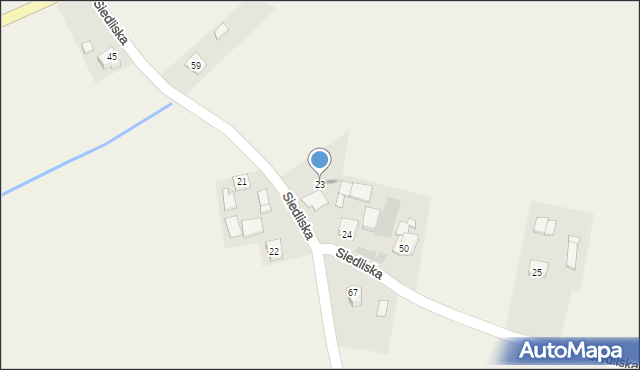 Siedliska, Siedliska, 23, mapa Siedliska