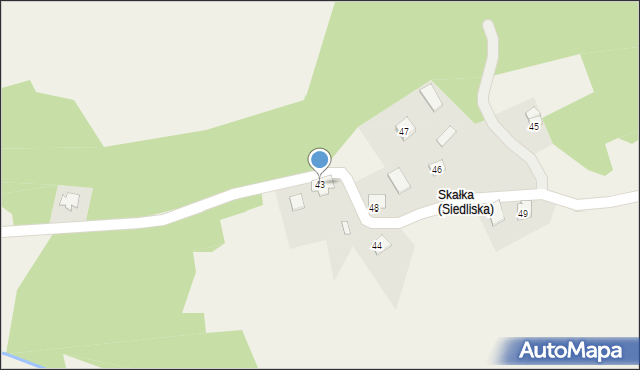 Siedliska, Siedliska, 43, mapa Siedliska