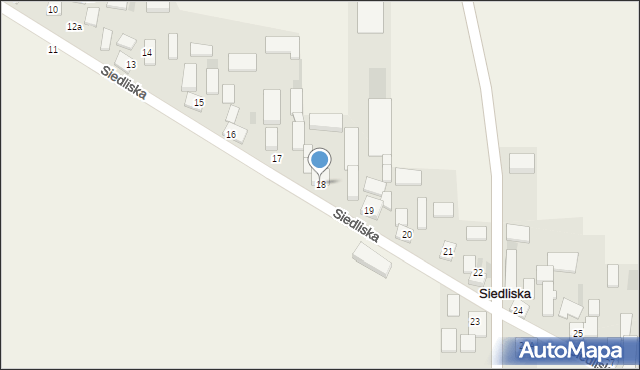 Siedliska, Siedliska, 18, mapa Siedliska