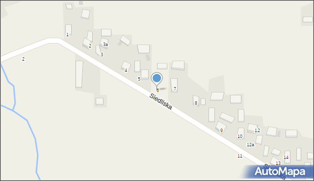 Siedliska, Siedliska, 6, mapa Siedliska