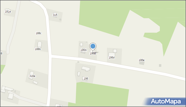 Siedliska, Siedliska, 196B, mapa Siedliska