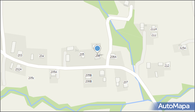 Siedliska, Siedliska, 206, mapa Siedliska