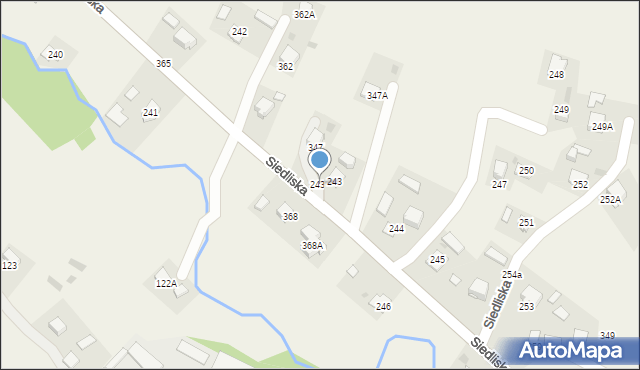 Siedliska, Siedliska, 243b, mapa Siedliska