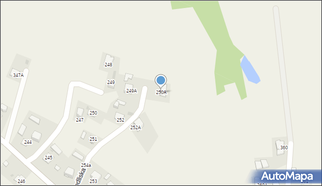 Siedliska, Siedliska, 250A, mapa Siedliska