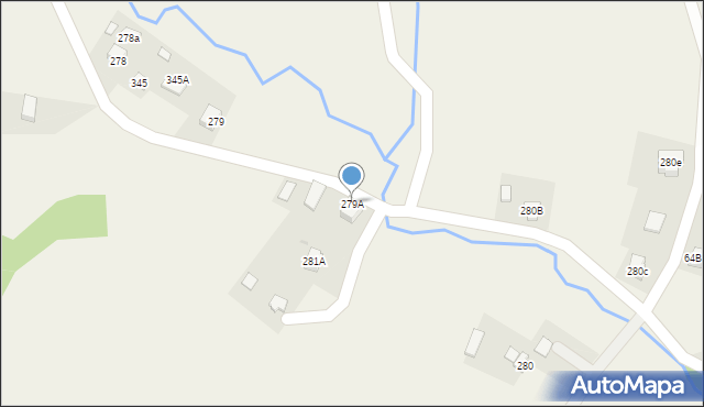 Siedliska, Siedliska, 279A, mapa Siedliska
