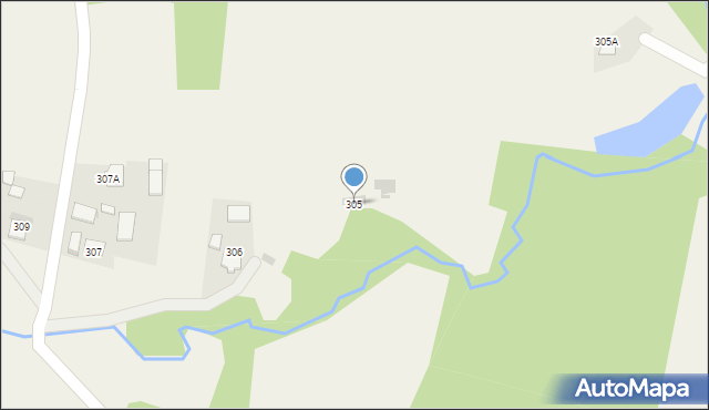 Siedliska, Siedliska, 305, mapa Siedliska