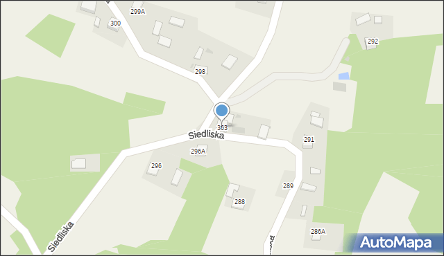 Siedliska, Siedliska, 363, mapa Siedliska
