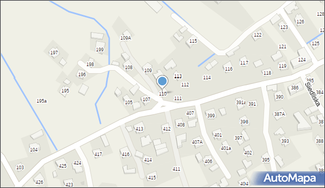 Siedliska, Siedliska, 110, mapa Siedliska