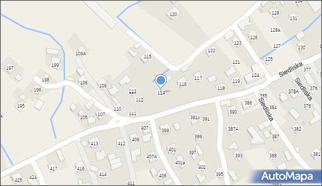 Siedliska, Siedliska, 114, mapa Siedliska