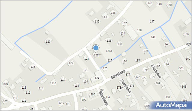 Siedliska, Siedliska, 126, mapa Siedliska