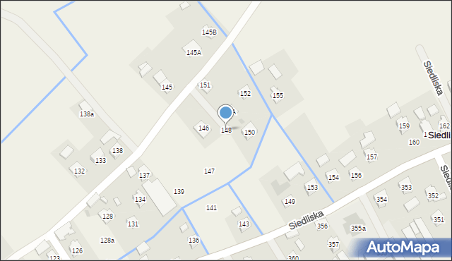 Siedliska, Siedliska, 148, mapa Siedliska