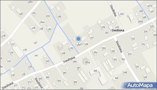 Siedliska, Siedliska, 154, mapa Siedliska