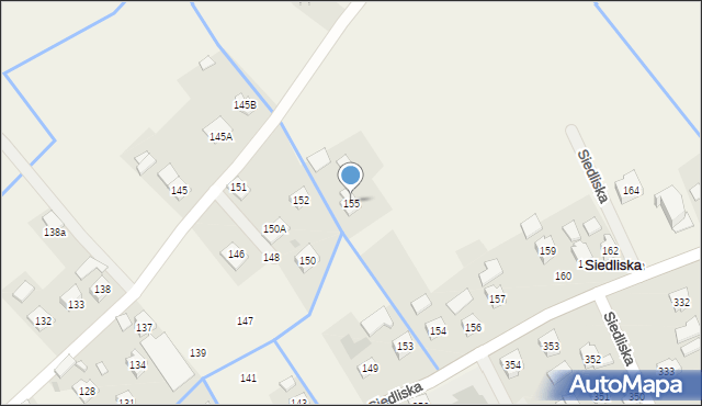 Siedliska, Siedliska, 155, mapa Siedliska