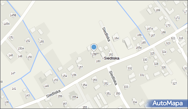 Siedliska, Siedliska, 159, mapa Siedliska