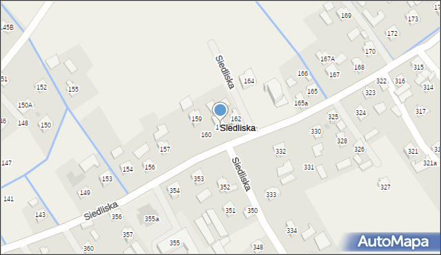Siedliska, Siedliska, 161, mapa Siedliska