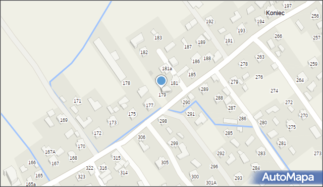 Siedliska, Siedliska, 179, mapa Siedliska