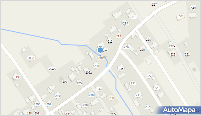 Siedliska, Siedliska, 208, mapa Siedliska