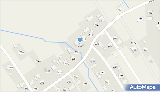 Siedliska, Siedliska, 210, mapa Siedliska