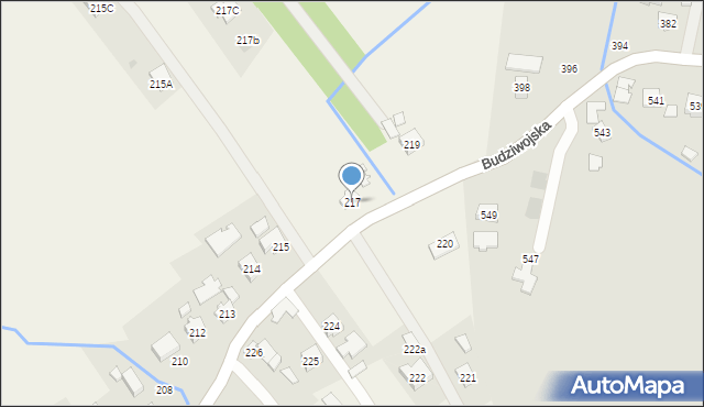 Siedliska, Siedliska, 217, mapa Siedliska