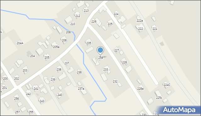 Siedliska, Siedliska, 234, mapa Siedliska