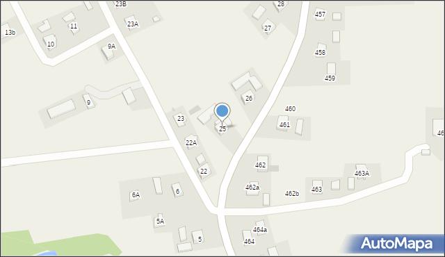 Siedliska, Siedliska, 25, mapa Siedliska