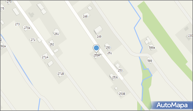 Siedliska, Siedliska, 253A, mapa Siedliska