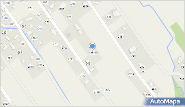 Siedliska, Siedliska, 261, mapa Siedliska