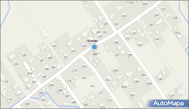 Siedliska, Siedliska, 266, mapa Siedliska