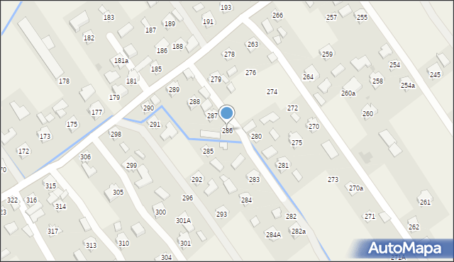 Siedliska, Siedliska, 286, mapa Siedliska