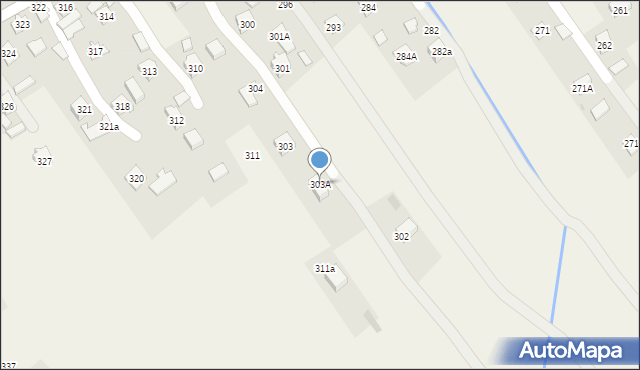 Siedliska, Siedliska, 303A, mapa Siedliska
