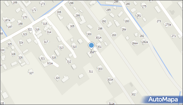 Siedliska, Siedliska, 304, mapa Siedliska
